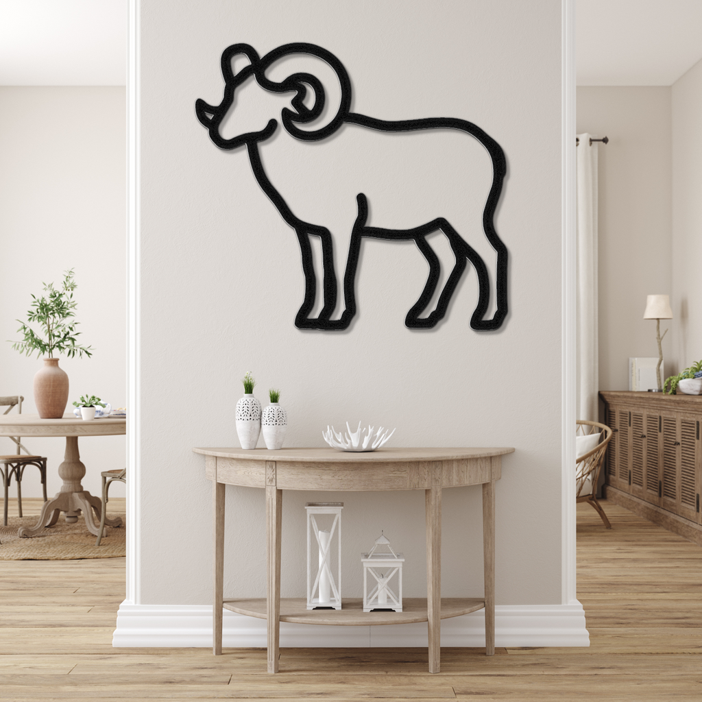 Bighorn Sheep Metal Wall Art