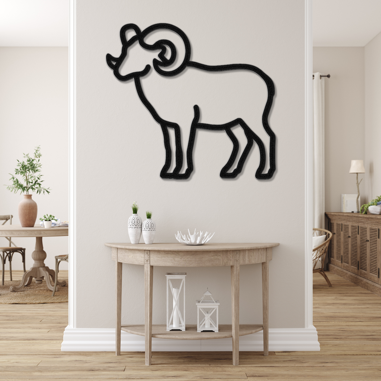 Bighorn Sheep Metal Wall Art