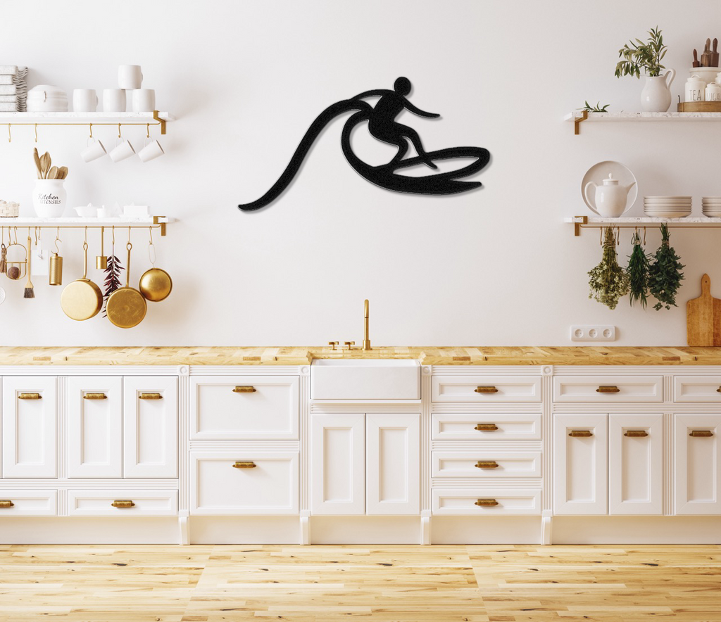 Surfer Metal Wall Art