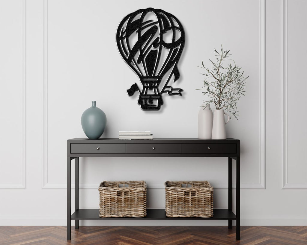 Hot Air Balloon Metal Wall Art