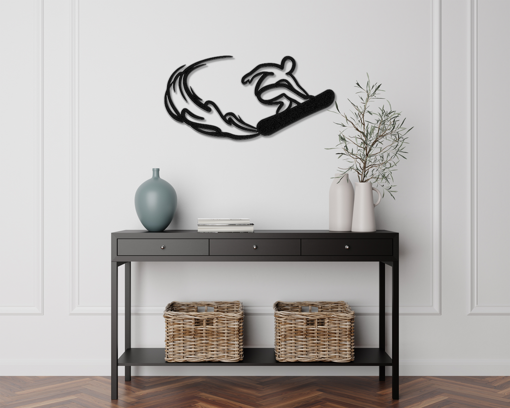 Snowboarding Metal Wall Art