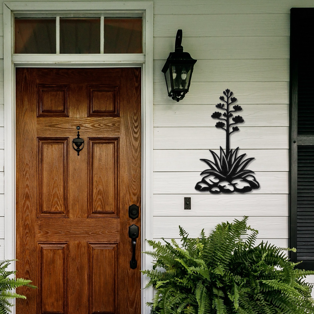Blooming Agave Metal Wall Art