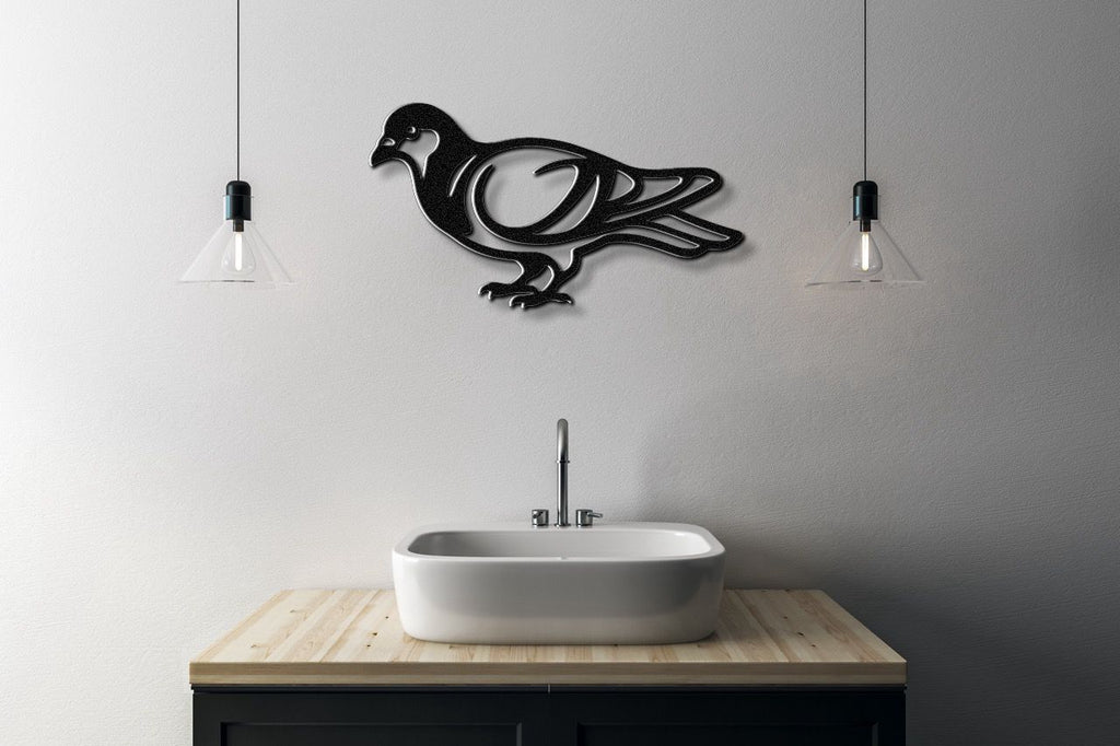 Pigeon Metal Wall Art