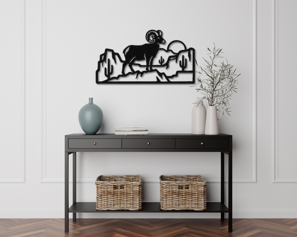 Arizona Bighorn Sheep Metal Wall Art