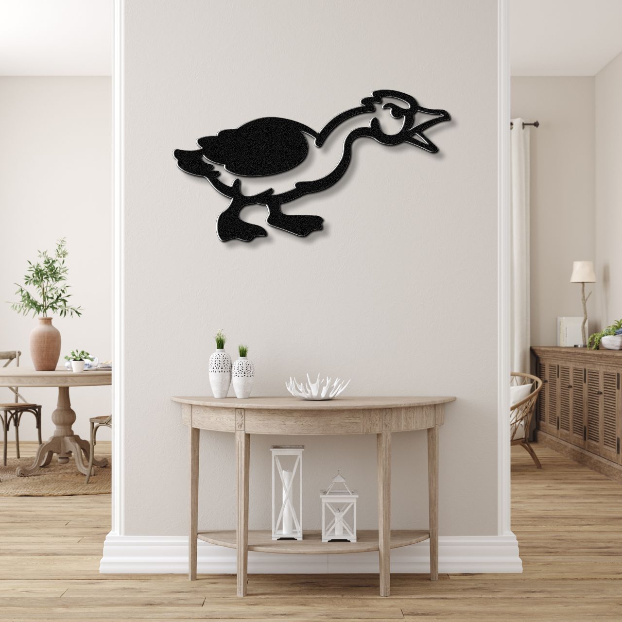 Angry Goose Metal Wall Art