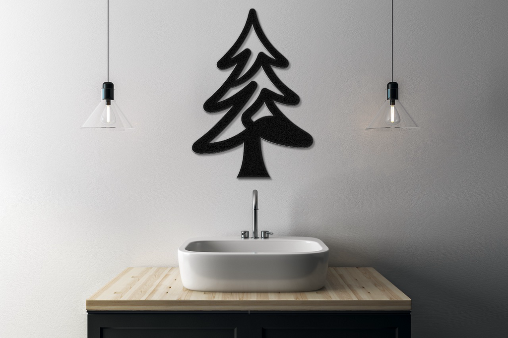 Pine Tree Metal Wall Art
