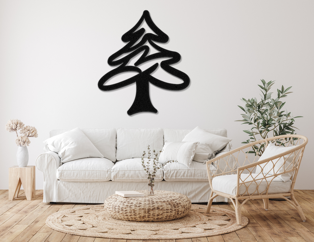 Pine Tree Metal Wall Art