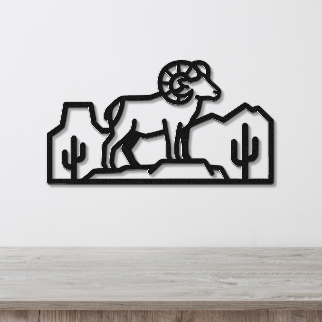 Arizona Bighorn Sheep Metal Wall Art