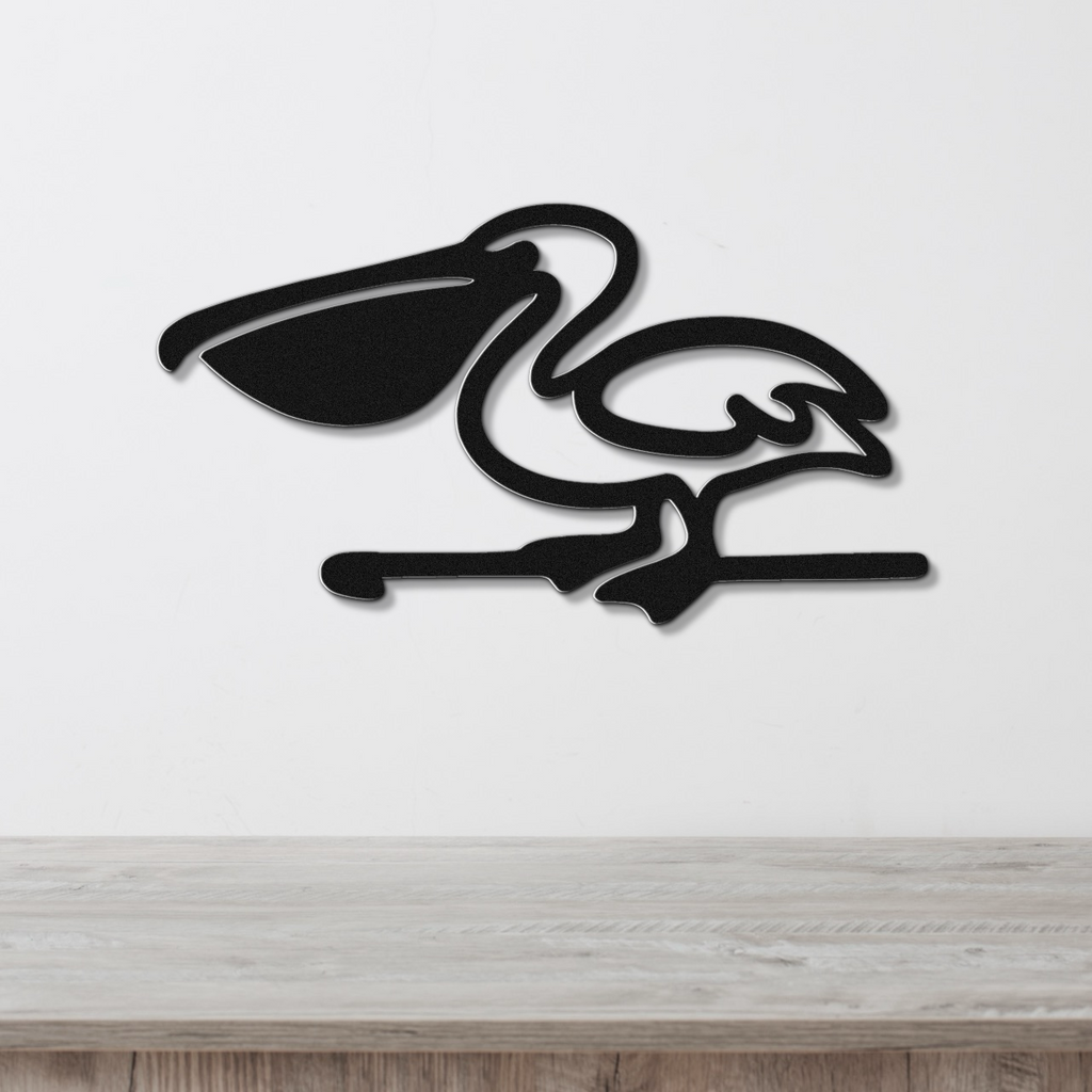 Pelican Metal Wall Art