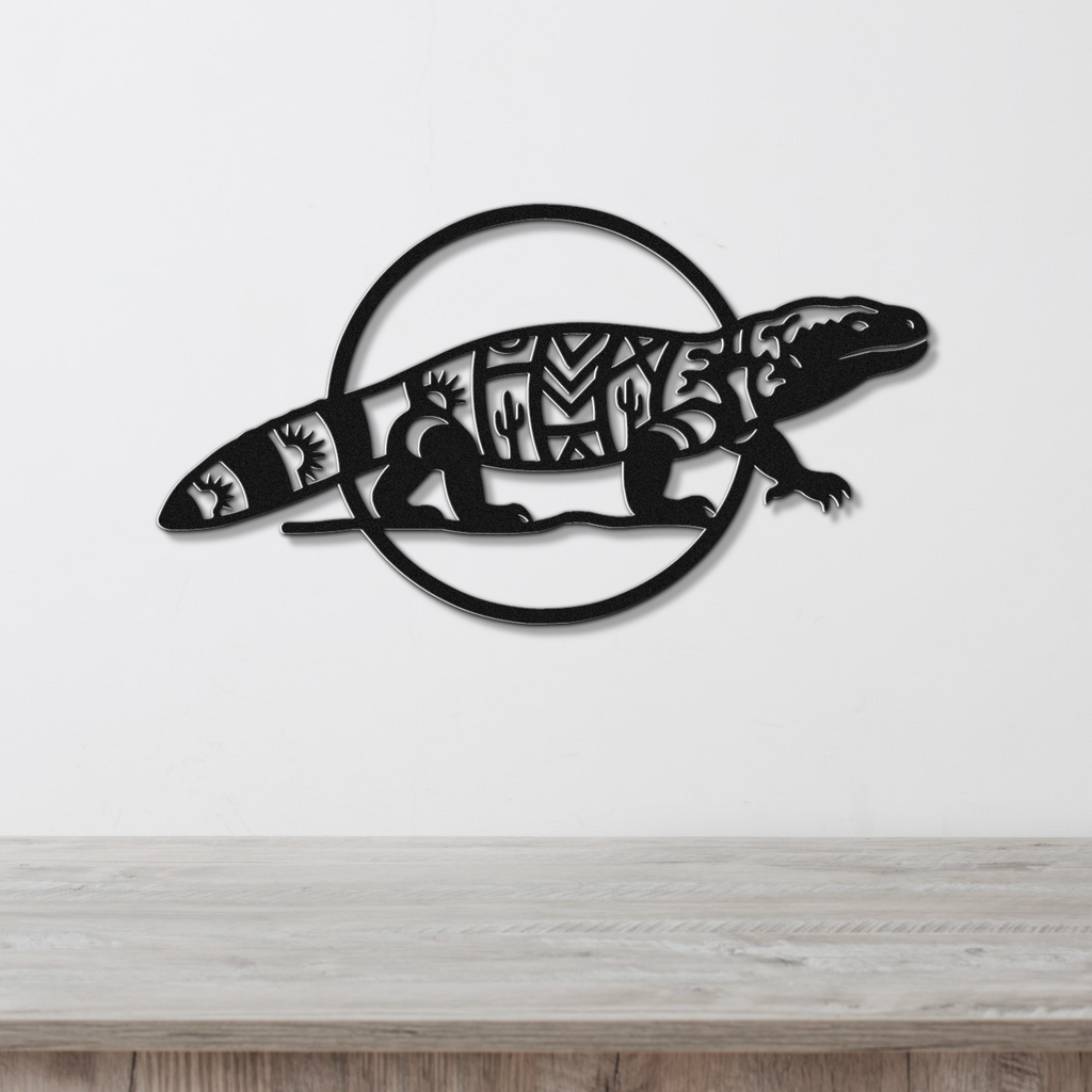 Gila Monster Metal Wall Art