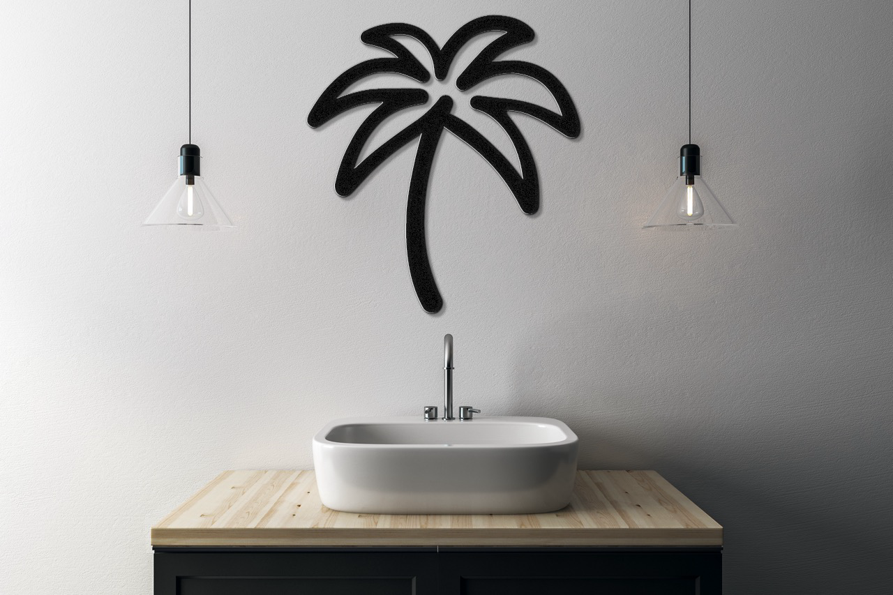 Palm Tree Metal Wall Art