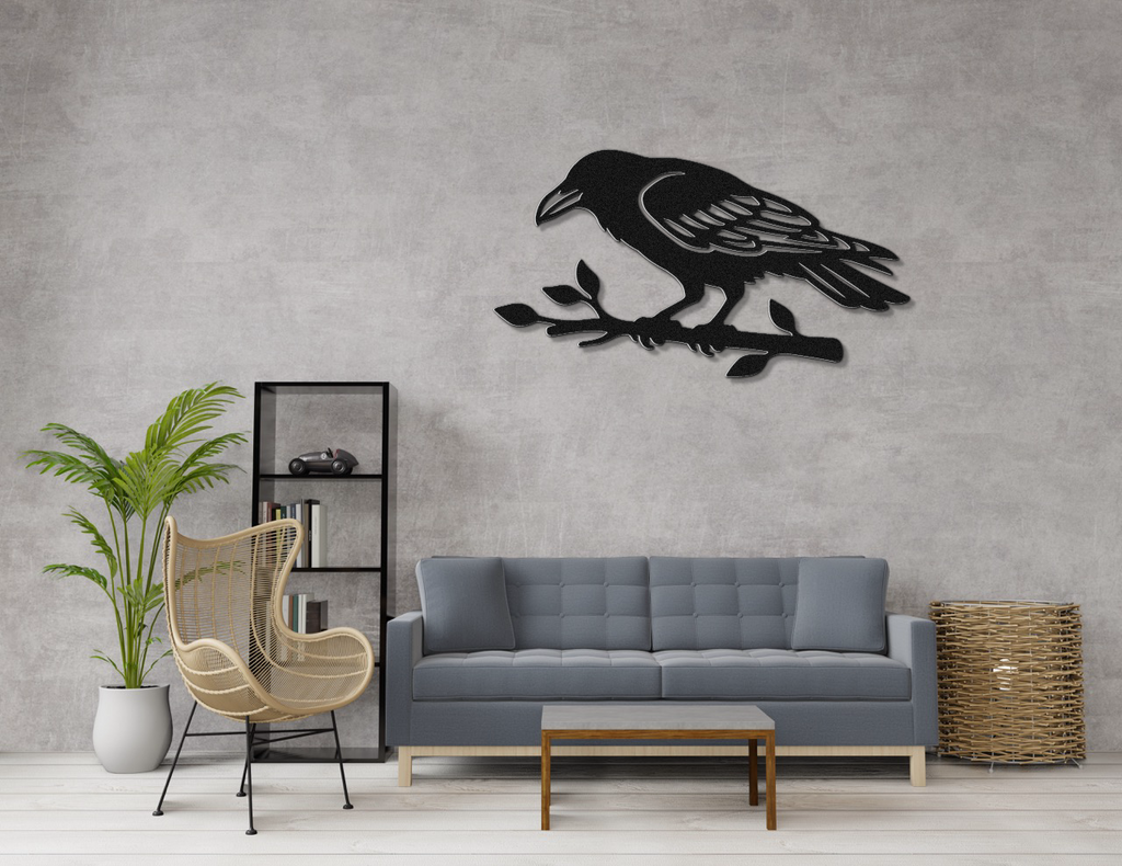 Raven Metal Wall Art