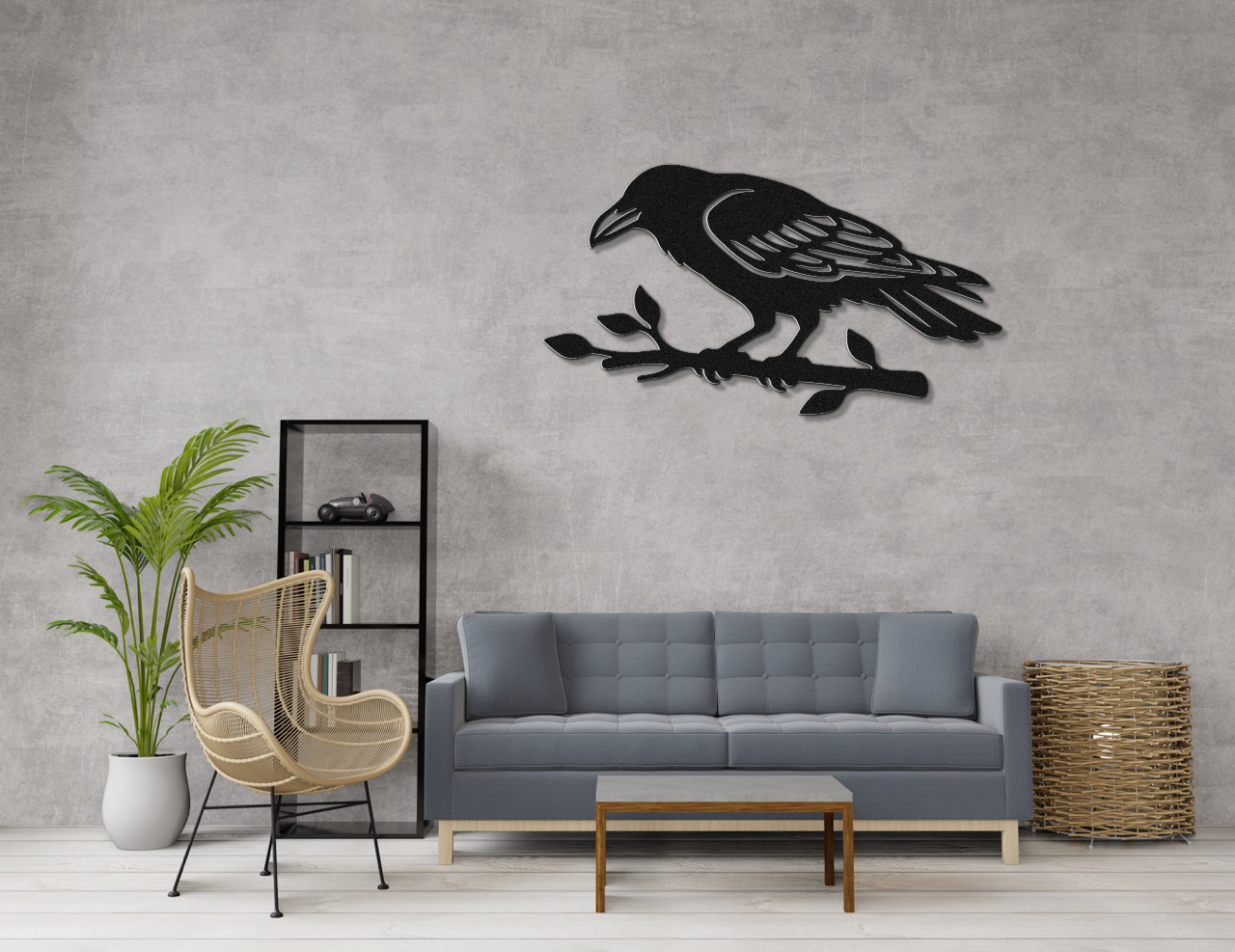 Raven Metal Wall Art
