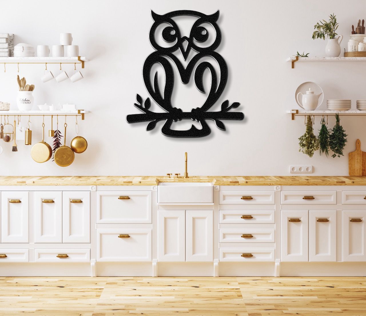 Owl Metal Wall Art