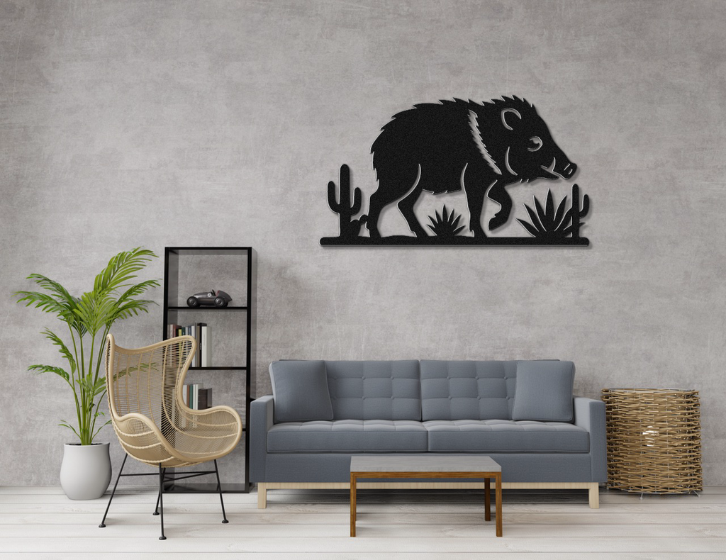 Javelina Metal Wall Art