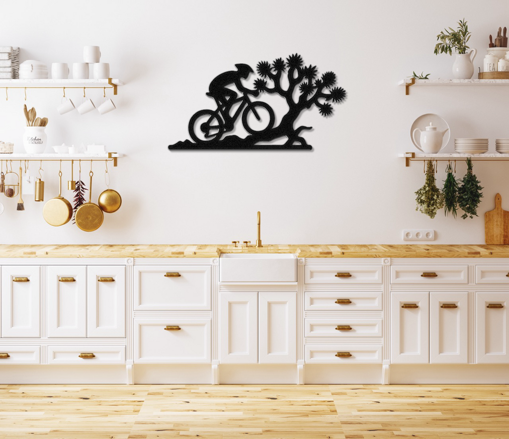 Joshua Tree Cycling Metal Wall Art