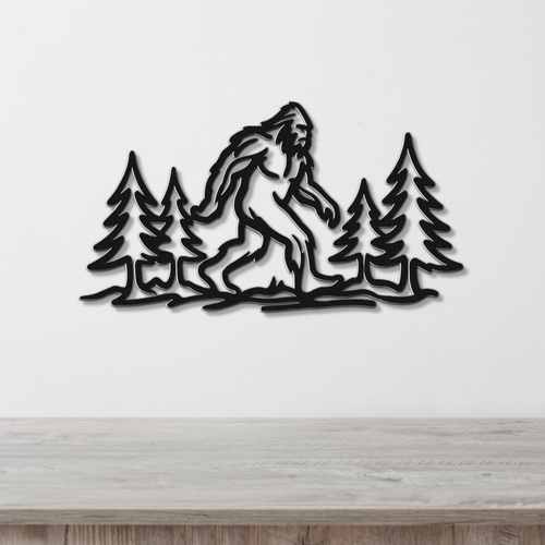 Décoration murale en métal Bigfoot
