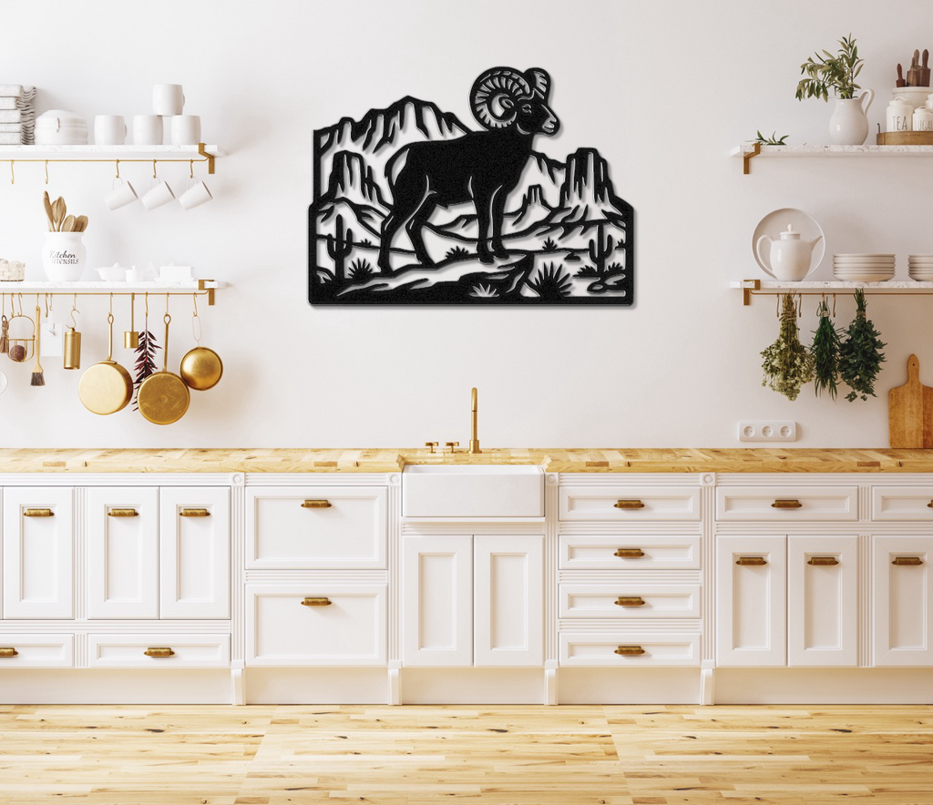 Arizona Bighorn Sheep Metal Wall Art